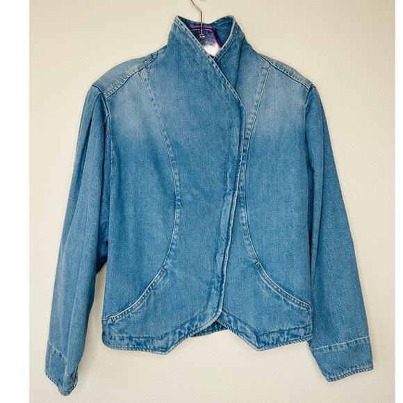 NWT Isabel Marant Medium Wash Pauline Snap Front Denim Jean Jacket 40 / L - Picture 5 of 15
